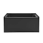 Swiss Madison Voltaire 48" Three Wall Alcove Acrylic Soaking Tub with Left Drain and Overflow Matte Black
