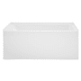 Swiss Madison Voltaire 54" Three Wall Alcove Acrylic Soaking Tub with Right Drain and Overflow White