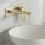 Swiss Madison Monaco 1.2 GPM Wall Mounted Single Hole Bathroom Faucet Brushed Gold