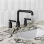 Swiss Madison Avallon 1.2 GPM Widespread Sleek Handle Bathroom Faucet Matte Black