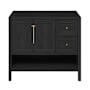 Swiss Madison Chateau 36" Single Free Standing Vanity Cabinet Only - Less Vanity Top Black Oak