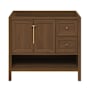 Swiss Madison Chateau 36" Single Free Standing Vanity Cabinet Only - Less Vanity Top Brown Oak