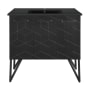 Swiss Madison Annecy 36" Free Standing Single Basin Vanity Set with Cabinet and Ceramic Vanity Top Phantom Black / Matte Black