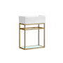 Swiss Madison Pierre 18" Wall Mounted Console Sink Set Gold