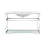 Swiss Madison Pierre 23-5/8" High Wall Mounted Console Sink Set Chrome