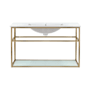 Swiss Madison Pierre 23-5/8" High Wall Mounted Console Sink Set Gold