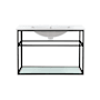 Swiss Madison Pierre 23-5/8" High Console Sink Set Matte Black