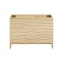Swiss Madison Cascade 48" Single Free Standing Vanity Cabinet Only - Less Vanity Top Natural Oak