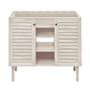 Swiss Madison Bron 36" Single Free Standing Vanity Cabinet Only - Less Vanity Top White Oak