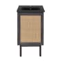 Swiss Madison Classe 18" Free Standing Single Basin Vanity Set with Cabinet and Ceramic Vanity Top Black Oak / Matte Black