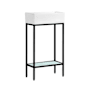 Swiss Madison Pierre 20" Console Sink Set Matte Black