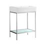 Swiss Madison Pierre 33-1/2" High Console Sink Set Chrome