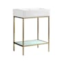 Swiss Madison Pierre 33-1/2" High Console Sink Set Gold