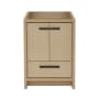 Swiss Madison Virage 24" Single Free Standing Vanity Cabinet Only - Less Vanity Top Natural Oak