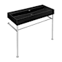 Swiss Madison Claire 35-7/16" High Console Sink Set Matte Black / Chrome