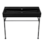 Swiss Madison Claire 35-7/16" High Console Sink Set Matte Black / Black