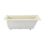 Swiss Madison Voltaire 60" Three Wall Alcove Acrylic Soaking Tub with Left Drain and Overflow Bisque