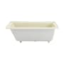 Swiss Madison Voltaire 60" Three Wall Alcove Acrylic Soaking Tub with Right Drain and Overflow Bisque