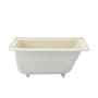 Swiss Madison Voltaire 48" Three Wall Alcove Acrylic Soaking Tub with Left Drain and Overflow Bisque
