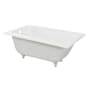 Swiss Madison Voltaire 48" Drop In Acrylic Soaking Tub with Reversible Drain and Overflow White