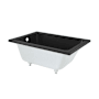 Swiss Madison Voltaire 48" Drop In Acrylic Soaking Tub with Reversible Drain and Overflow Matte Black