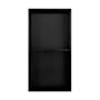 Swiss Madison Voltaire 24" x 12" x 4" Stainless Steel Shower Niche with Double Shelves Matte Black