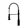 Swiss Madison Nouvet 1.5 GPM Single Hole Pre-Rinse Pull Down Kitchen Faucet Matte Black