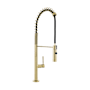Swiss Madison Chalet 1.5 GPM Single Hole Pre-Rinse Pull Down Kitchen Faucet Brushed Gold