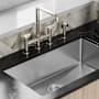 Swiss Madison Avallon Pro 2 GPM Widespread Kitchen Faucet Brushed Nickel