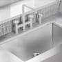 Swiss Madison Avallon Pro 2 GPM Widespread Kitchen Faucet Matte White