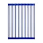 Swiss Madison 16-7/8" L x 12-15/16" W Silicone Roll Up Sink Grid Navy Blue