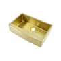 Swiss Madison Rivage 33" Farmhouse Single Basin Stainless Steel Kitchen Sink Gold