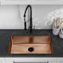 Swiss Madison Rivage 30" Undermount Single Basin Stainless Steel Kitchen Sink Rose Gold