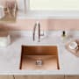Swiss Madison Tourner 20-7/16" Undermount Single Basin Stainless Steel Kitchen Sink with Center Drain Rose Gold