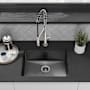 Swiss Madison Rivage 17-7/8" Undermount Single Basin Stainless Steel Kitchen Sink Black