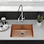 Swiss Madison Rivage 17-7/8" Undermount Single Basin Stainless Steel Kitchen Sink Rose Gold