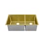 Swiss Madison Rivage 33" Undermount Double Basin Stainless Steel Kitchen Sink Gold