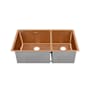 Swiss Madison Rivage 33" Undermount Double Basin Stainless Steel Kitchen Sink Rose Gold