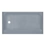 Swiss Madison Voltaire 60" x 36" Rectangular Shower Base with Single Threshold, and Left Drain Grey