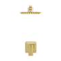 Swiss Madison Concorde 1.8 GPM Single Function Shower Head with Shower Arm Brushed Gold