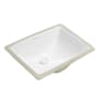 Swiss Madison Plaisir 18-1/2" Rectangular Ceramic Undermount Bathroom Sink with Overflow and White