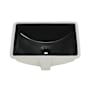 Swiss Madison Plaisir 18-1/2" Rectangular Ceramic Undermount Bathroom Sink with Overflow and Matte Black