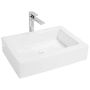 Swiss Madison Voltaire 15-3/4" Rectangular Ceramic Vessel Bathroom Sink White