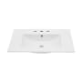 Swiss Madison 30" 3-Hole Widespread Vanity Sink Top White