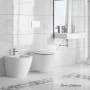 Swiss Madison St. Tropez Wall Mounted Toilet Bowl Only - Seat Included White