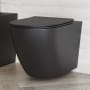 Swiss Madison St. Tropez Wall Mounted Toilet Bowl Only - Seat Included Matte Black