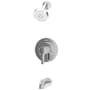 Symmons Solarity Tub and Shower Trim Package with 1.5 GPM Single Function Shower Head Polished Chrome