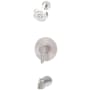 Symmons Solarity Tub and Shower Trim Package with 1.5 GPM Single Function Shower Head Satin Nickel