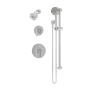 Symmons Dia HydroMersion Pressure Balanced Shower System with Shower Head, Hand Shower, Shower Arm, Hose, and Valve Trim Polished Chrome