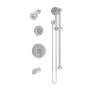 Symmons Dia HydroMersion Pressure Balanced Tub and Shower System with Shower Head, Hand Shower, Shower Arm, Hose, and Valve Trim Polished Chrome